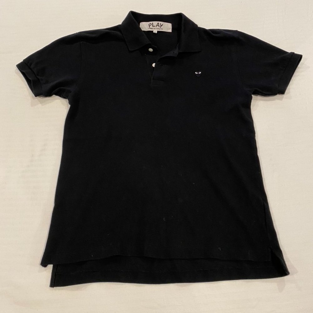 Black CDG PLAY polo